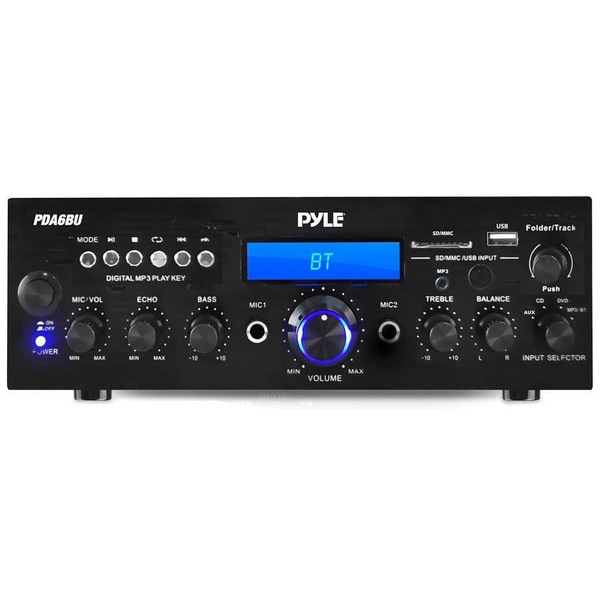 Main product image for Pyle PDA6BU Bluetooth 200W Stereo Amplifier Receive 310-2648